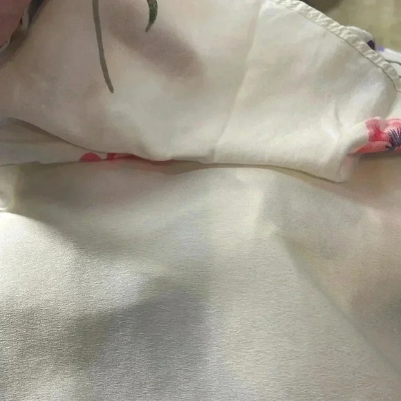 Old Navy White Floral Cami Dress Halter Sumer Fluffy Casual Size Large - Picture 5 of 7